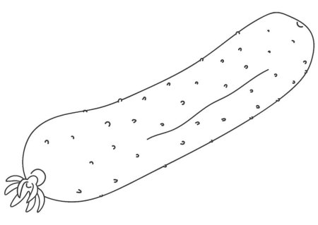 Огурец раскраска для детей