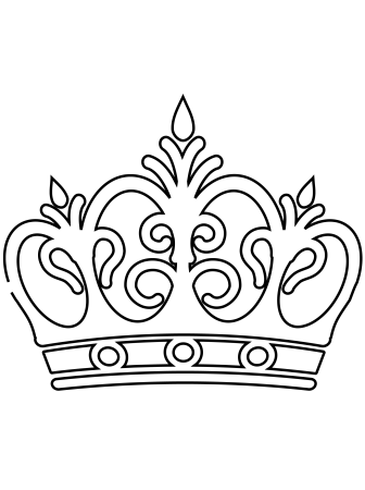 Корона трафарет для вырезания