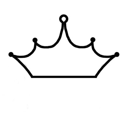 Корона трафарет