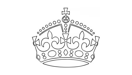 Корона трафарет