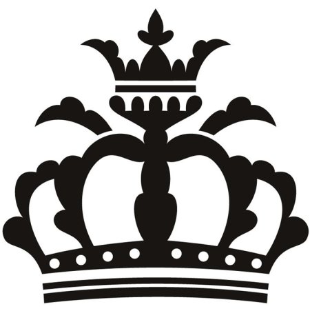 Корона для плоттера силуэт