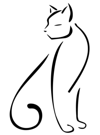 Кошка рисунок