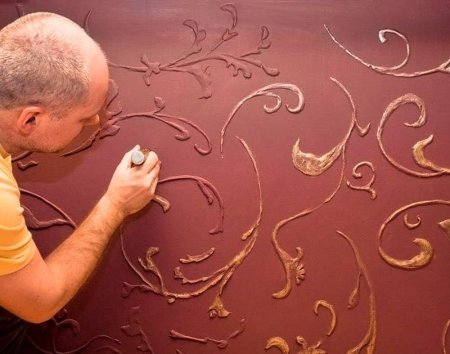 Узоры из шпатлевки