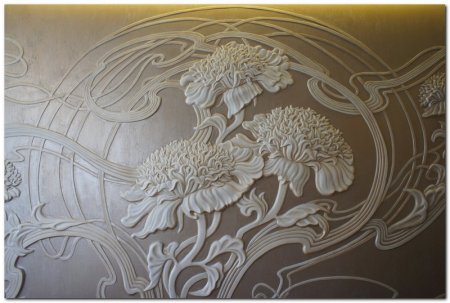 Трафарет для барельефа