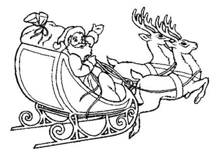 Дед Мороз на санях