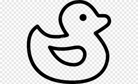 Утка трафарет