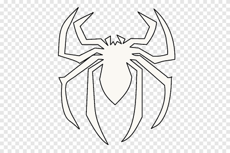 Трафарет паука для вырезания