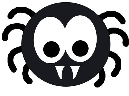 Трафареты пауков на Хэллоуин