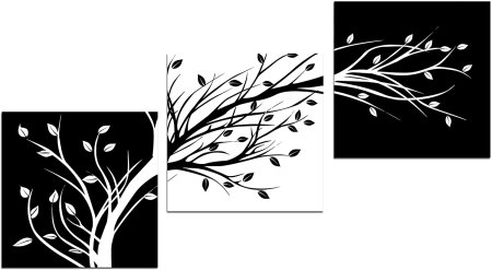 Черно белые картины