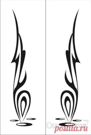 Трафарет абстрактного рисунка