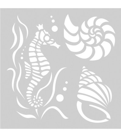 Трафареты для декора морская тематика