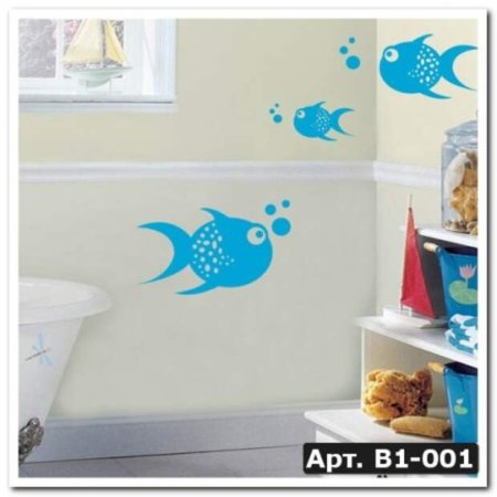 Трафареты для стен под покраску в ванную комнату