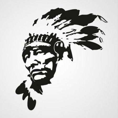 Наклейка индеец