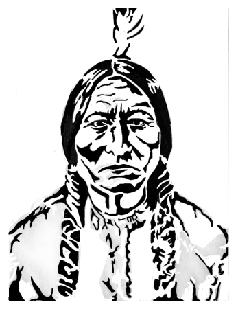 Индеец для выжигания