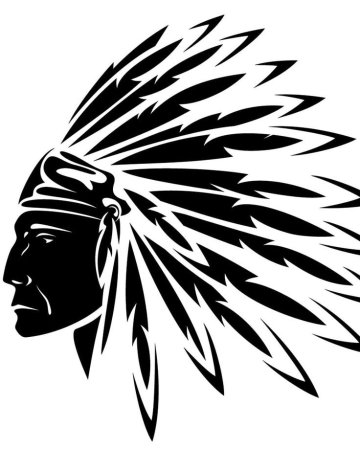 Наклейка индеец