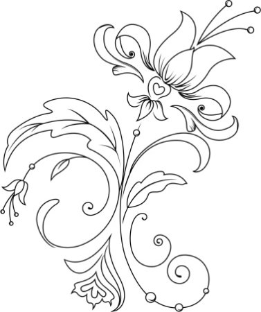 Джутовая филигрань для начинающих трафареты