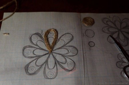 МК джутовая филигрань для начинающих мастер класс