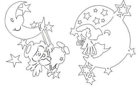 Трафареты на окна новогодние