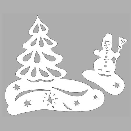 Украшения на окна сугробы