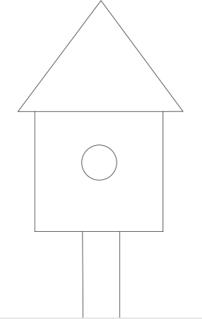 Скворечник раскраска