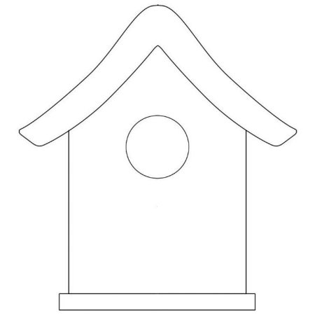 Скворечник раскраска для детей