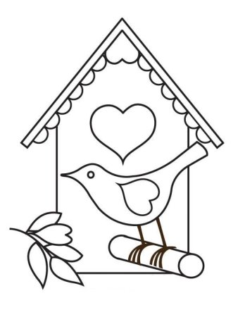 Скворечник раскраска