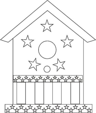 Скворечник раскраска