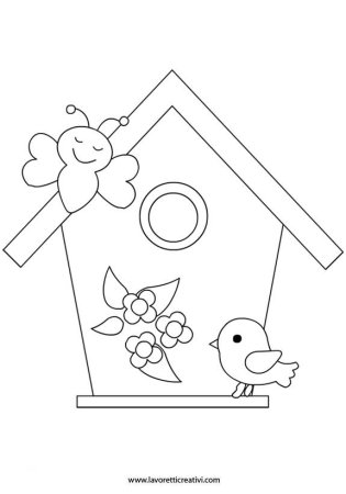 Трафарет скворечника