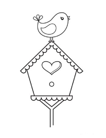 Скворечник раскраска