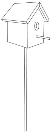 Скворечник раскраска