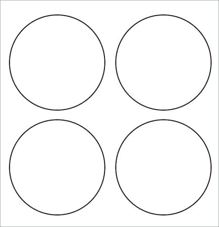 Круг трафарет для вырезания