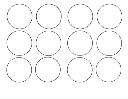 12 Кругов на листе а4