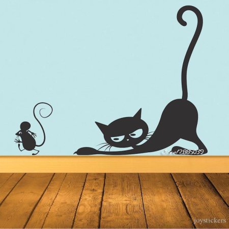 Котики на стене