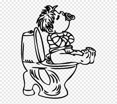 Человек на горшке