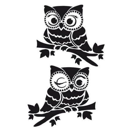 Трафареты Совы для декора