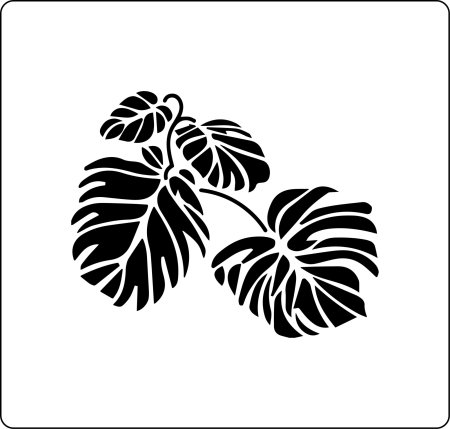 Растительные трафареты для декора