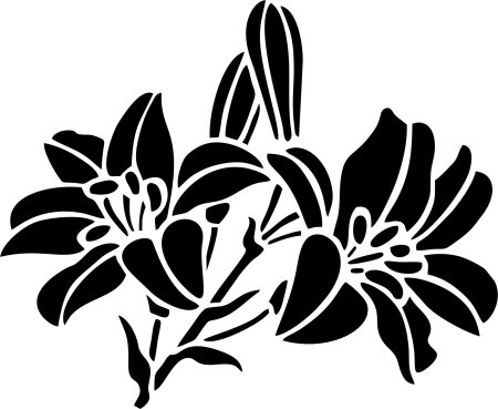 Трафарет "цветы"