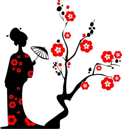 Трафареты в японском стиле