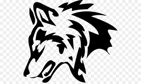 Векторное изображение волка