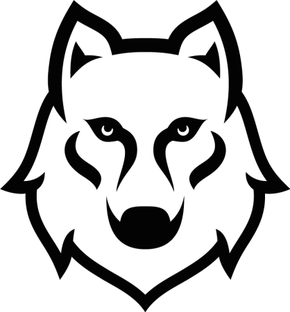 Голова волка вектор