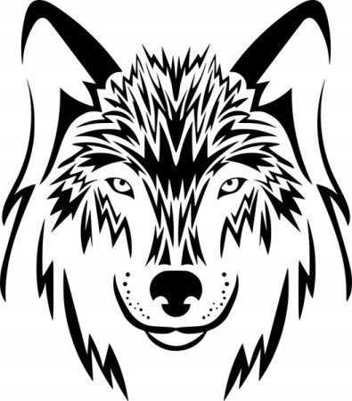 Векторное изображение волка