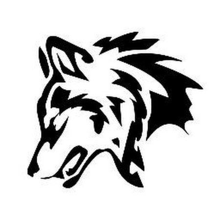 Трафареты для граффити волк