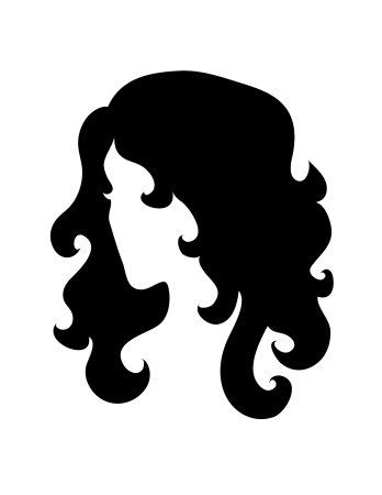 Кудри силуэт