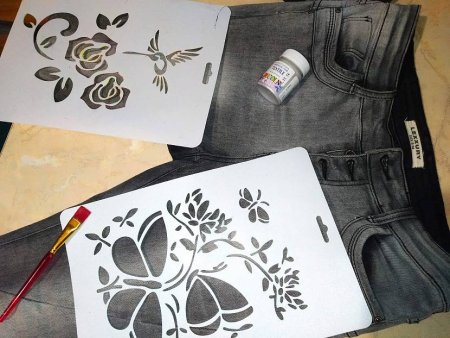 Трафареты для акриловых красок по ткани