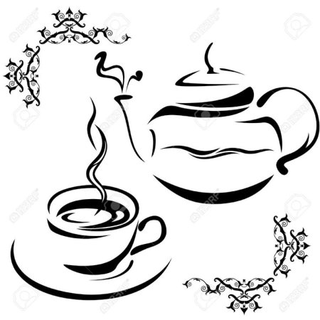 Трафарет чай