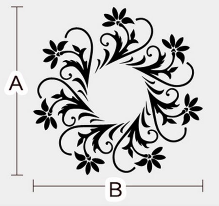 Украшения на потолок трафарет