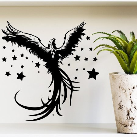 Феникс на стене