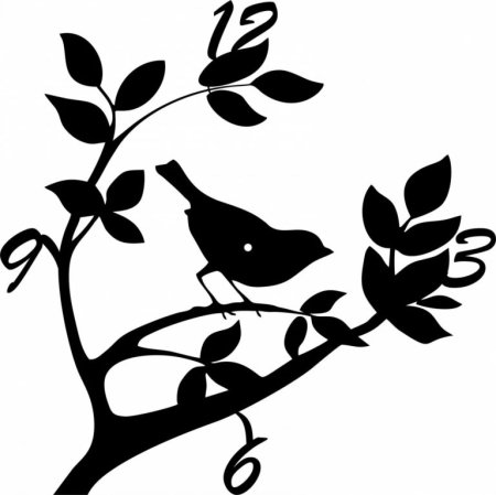 Ветка силуэт