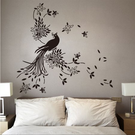 Трафарет "птицы на ветках"