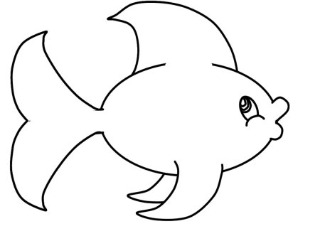 Трафарет рыбы